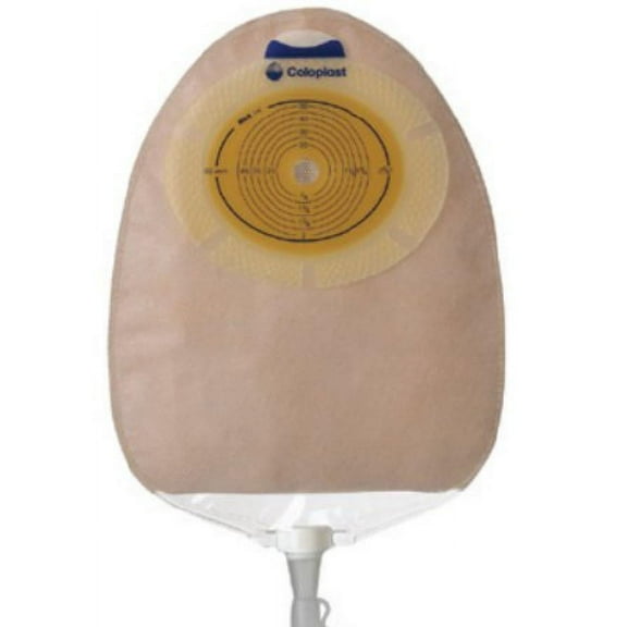 SenSura Urostomy Pouch, One-Piece System, 9-1/2 Inch Length, Midi, 3/8 to 2-1/2 Inch Stoma, Drainable, Flat, Trim to Fit, Transparent, 10 Count