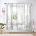 thumbnail image 6 of Line Art Seabed Breathable Sheer Curtains 63x52in Soft Light Filtering, UV Protection and Thermal Insulation, 6 of 7
