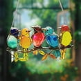 thumbnail image 5 of NQyIOS Stained Glass Window Hanging Double Sided Birds on A Branch Stain Glass Suncatcher Birds Hand-Painted Colors Alloy Hangings Decorations Gifts for Bird Lover and Mother's Day, 5 of 6