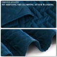 thumbnail image 6 of Exclusivo Mezcla 2-Piece Twin Size Quilt Set, Basket Quilted Bedspread/Coverlet/Bed Cover(68"x 88", Dark Blue), 6 of 7