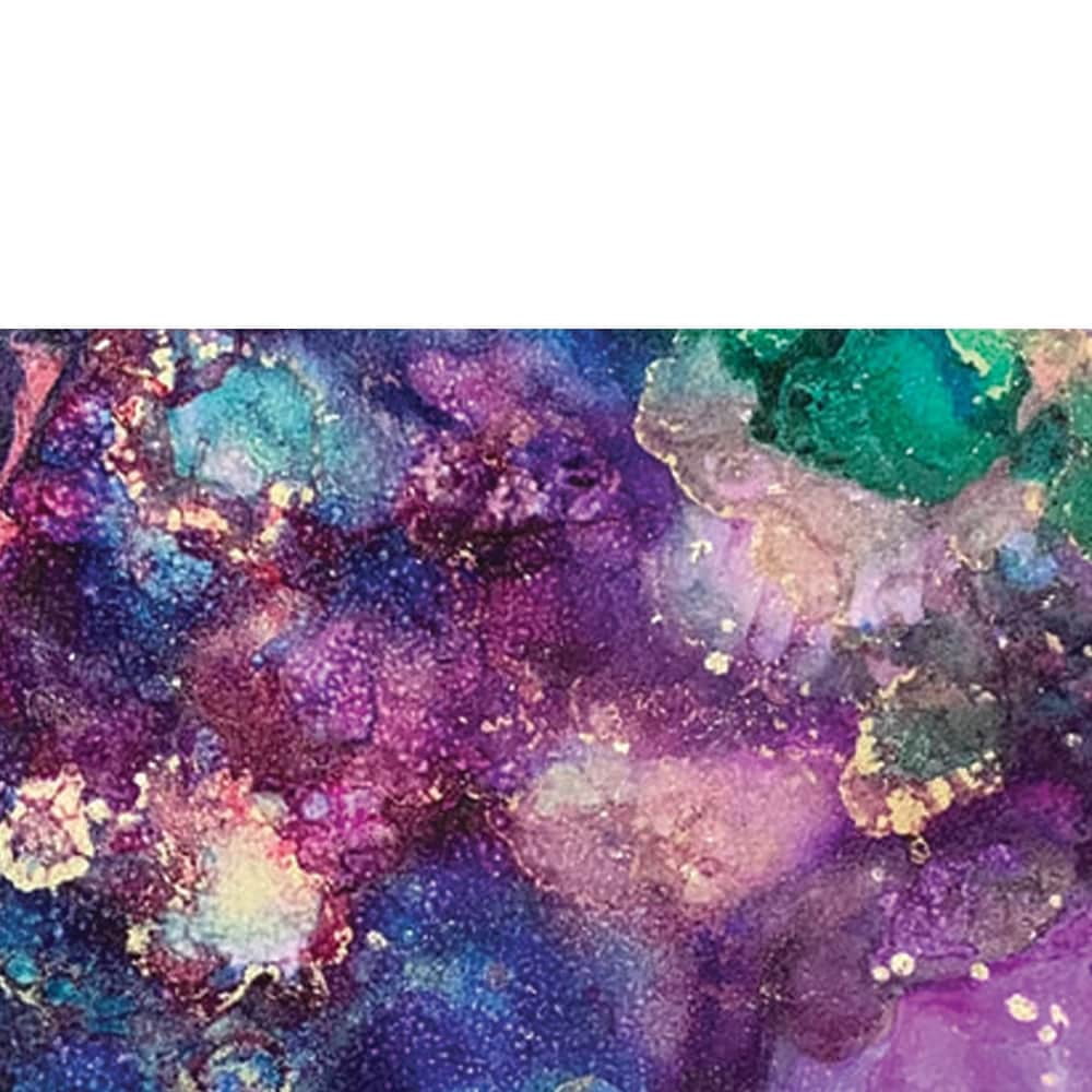 Alcohol Inks Design by Artist Sarah Wahl - 14"x14" Canvas Artwork 14 x 14