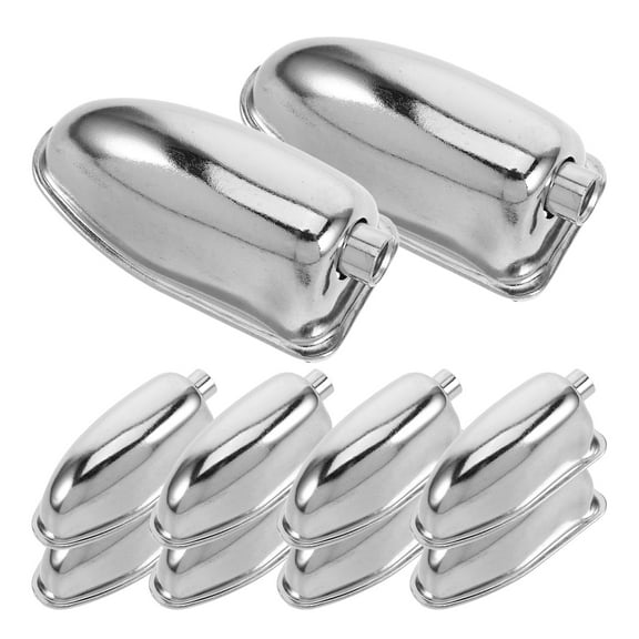 FRCOLOR 10 Pcs The Wire Removable Collar Lugs Drum Set 5.50X2.50X2.00CM Silver