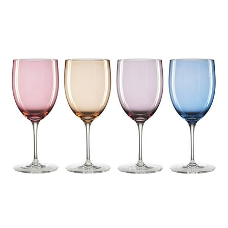 Oneida True Colors 14 oz MultiColor Standard Red Wine Glasses (Set of 4)