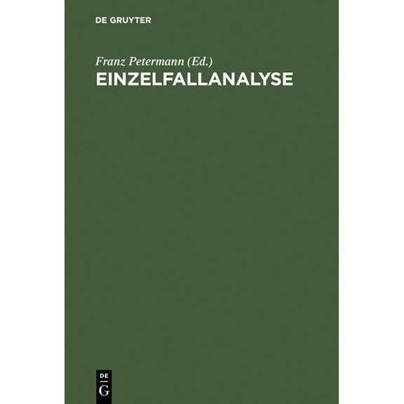 Einzelfallanalyse, (Hardcover)