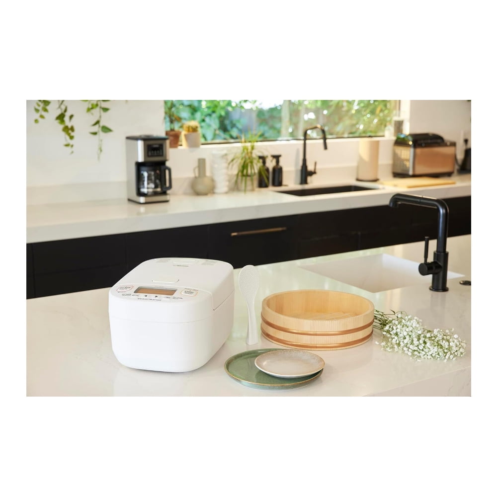 Zojirushi Pressure Induction Heating Rice Cooker and Warmer (5.5 Cup, White)