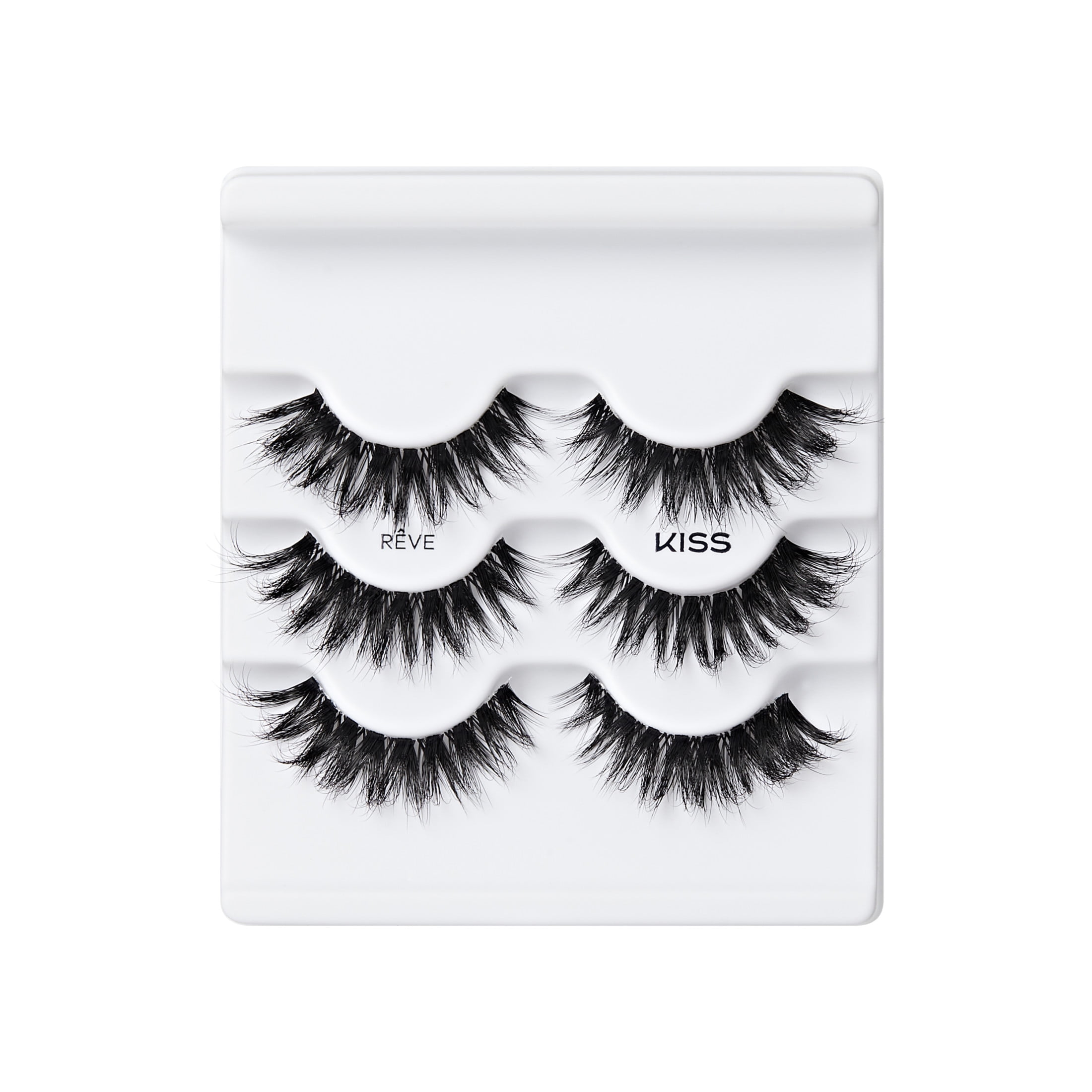 Kiss Lash Couture Masterpiece False Eyelashes Multipack, 7mm-16mm, 3 Pairs