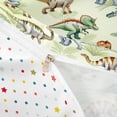thumbnail image 4 of Metsweet Animal Dinosaur Duvet Cover King, Tropical Leaves King Bedding, Green Blue Brown,3 Pieces,1 Duvet Cover and 2 Pillowcases, 4 of 6