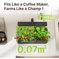 thumbnail image 6 of SUNCOZE 12 Pod Hydroponic Growing System, Indoor Herb Garden with 24W Powerful Output, 4L Water Tank, Black, 6 of 11