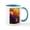 White/Blue Inside, variant on CafePress - Easter Tulips Mug - 11 oz Ceramic Mug - Novelty Coffee Tea Cup