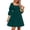 Olive Green, variant on Herrnalise Summer Dresses for Women 2024 Trendy Square Collar Puff Sleeve Short Tab Sleeve Tie Backless Ruffle A-Line Dress Design Solid Color Shapewear Stretchy Romper Jumpsuits For Women Olive Grenn