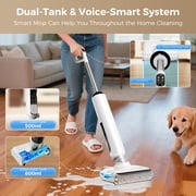 VAMOP Smart Wet Dry Vacuum Cleaner,Floor Washer with Zero-Edge and Self Cleaning,Voice Prompts,Zero-Tangle for Pet Hair