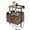 Brown, variant on Giantex Nightstand w/LED Lights & Charging Station, Bedside Table w/Storage Shelves, Brown