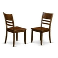 thumbnail image 2 of East West Furniture Lynfield 7-piece Wood Dining Table Set in Espresso, 2 of 2