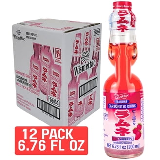 Ramune Japanese Marble Soda, Yuzu Flavor, 6.76 oz. Bottles (Pack