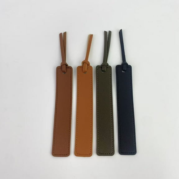 Yuwiiuuo Bookmarks, Classic Stitched Bookmark, Bookmarks with Leather Rope, Page Markers Reading Gifts for Book Lovers, Readers, Leather Book Marks for Men Women