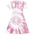 thumbnail image 7 of Pounoo New Dresses For Girls Leisure Cute Gradient Print Short Sleeve Casual Dresses Round Neck Long Dress Skin-Friendly Kids Dresses Girls, 7 of 7