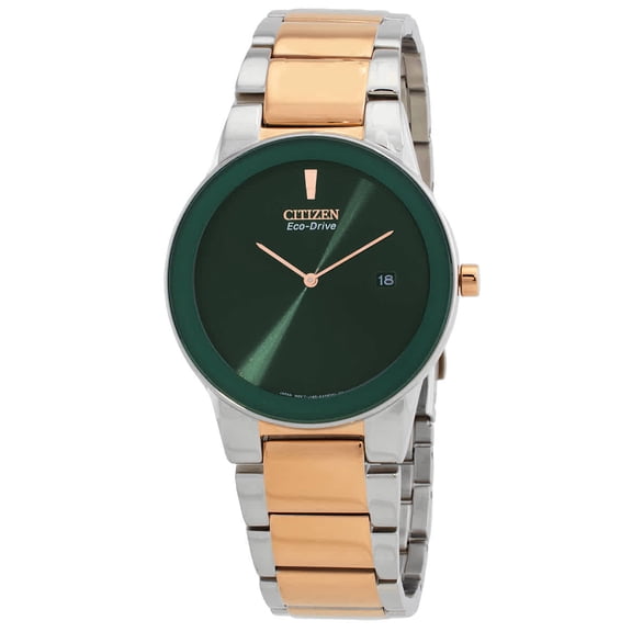 Citizen Eco-Drive Green Dial Two-Tone Men's Watch AU1064-85X