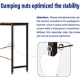 thumbnail image 2 of 47 Inch Computer Desk for Small Spaces with Storage Bag, Home Office Work Desk with Headphone Hook, Small Office Desk Study Writing Table Brown, 2 of 8