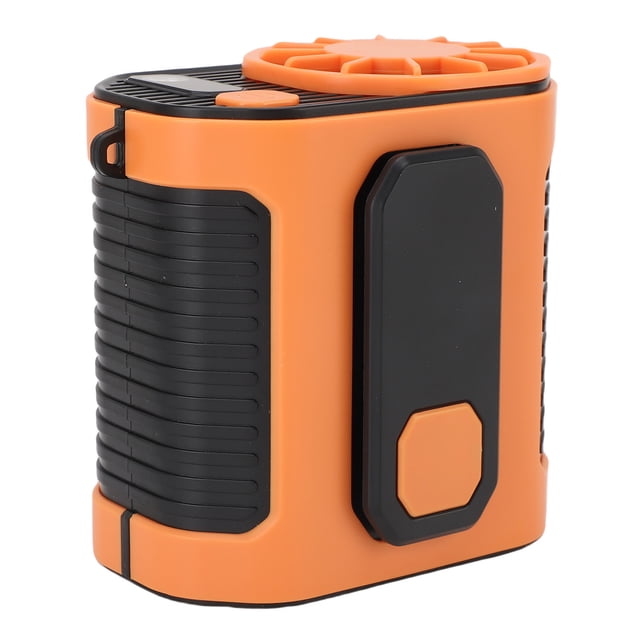 Ventilador De Cintura Portátil, Ventilador De Cintura Con Clip De Correa De 10 Velocidades Con Luz LED Para Trabajo De Viaje Al Aire Jardinería