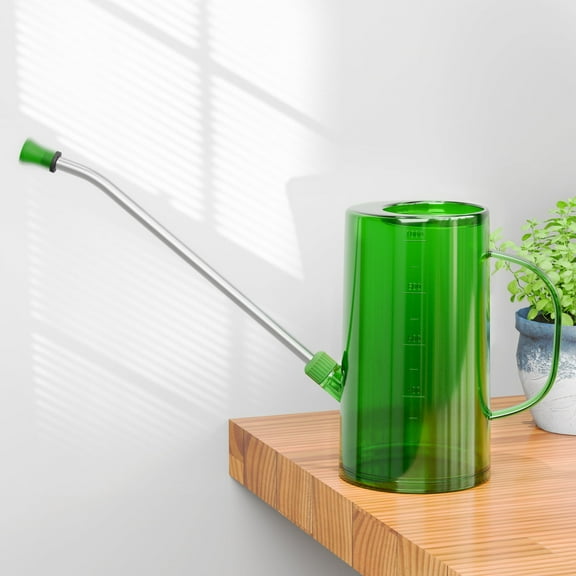 Watering Can with Sprinkler Head, Flashwee Long Spout Watering Can for Indoor/Outdoor Plant, 1L Capacities for Flowers, Succulents, Bonsai
