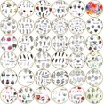 thumbnail image 2 of 40 pegatinas de uñas de diferentes estilos, pegatinas de transferencia de agua autoadhesivas 3D, diseño de flores, animales, hojas, pegatinas de uñas para decoración de uñas DIY JM, 2 of 5