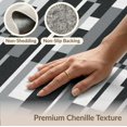 thumbnail image 6 of ODIKA 8'x10' Washable Area Rug Non-Shedding, Easy Care, Grey Abstract Striped Grid Design Mid Century Minimalist Vertical Blocks for King Size Bedroom Under Bed, Master Suite, 6 of 7
