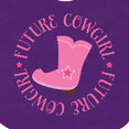 thumbnail image 4 of Inktastic Future Cowgirl Girls Girls Baby Bib, 4 of 4