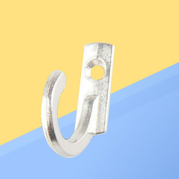 MLINS  10 PCS Hook Small Decorative Hooks for Clothes Hat Wall Coat Rack Silver