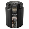 thumbnail image 4 of Thyme & Table, Large Ceramic Ribbed Kitchen Organization Jar, Black, 4 of 6