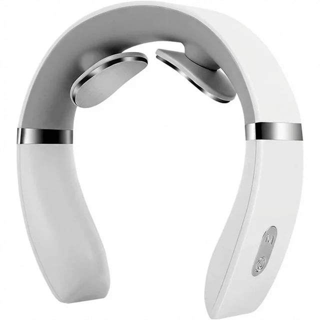 Neck Massager with Heat, 4 Massage Modes, Soothing Heat Therapy, Promotes Blood Circulation, Waterproof, Lightweight, Travel-Friendly