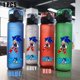 thumbnail image 3 of Vaso de agua portátil para deportes de viaje, para acampar al aire libre, resistente a fugas, de plástico, de Sonic the Hedgehog, rojo, verde, azul y negro, 560 ml, 3 of 5