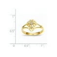thumbnail image 3 of 14K Two-tone Diamond Cut Cross Ring, 3 of 3