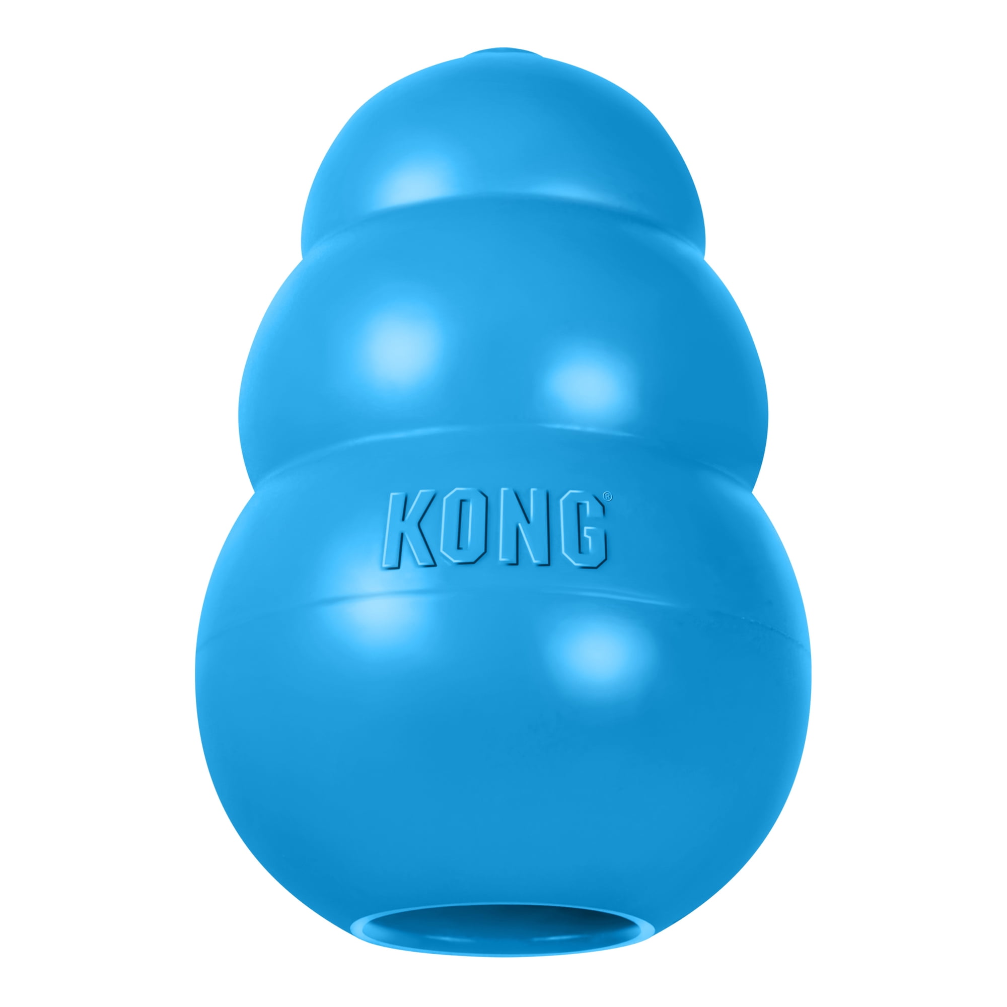 KONG® Classic Rubber Puppy Dog Toy for Beginner Chewers, Blue, Large for Dogs Between 30-65 lbs