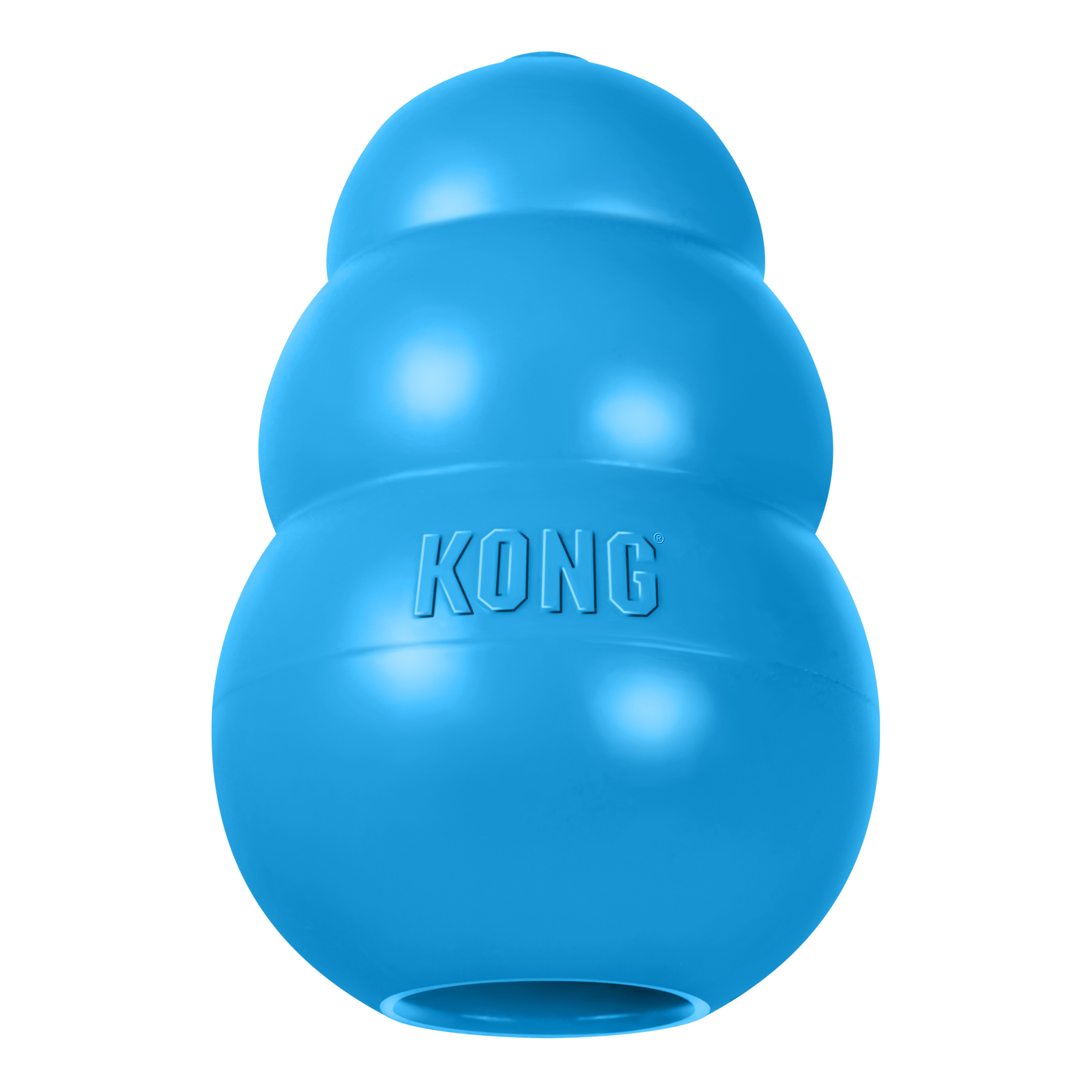 KONG® Classic Rubber Puppy Dog Toy for Beginner Chewers, Blue, Large for Dogs Between 30-65 lbs