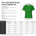 thumbnail image 4 of Naloa Green Glitter Men's T-Shirt Sport T-shirt Men's Basic Tee Casual Men's Shirt, Round Neck, Short Sleeves - Small, 4 of 5