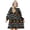 Game Controller Black Pattern, variant on Game Controller Black Pattern Double-Sided Sherpa Fleece Wearable Blanket Hoodie, Oversized Thick Fuzzy Pullover with Giant Pocket for Women & Men