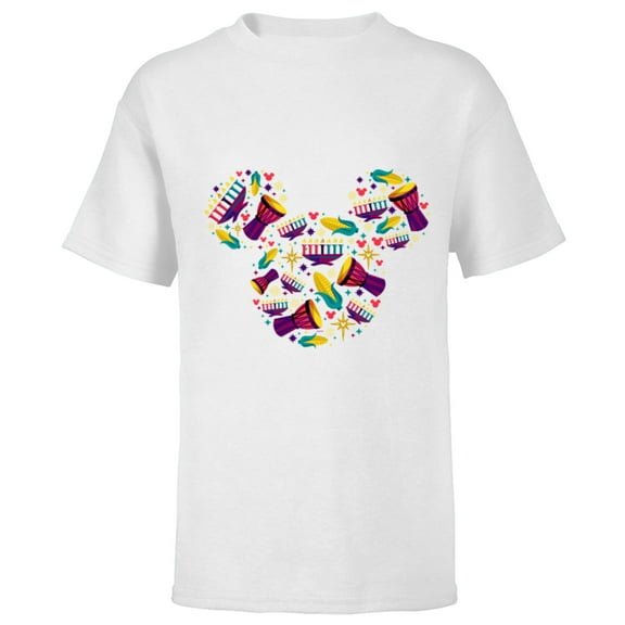 Disney Mickey Mouse Icon Kwanzaa - Short Sleeve T-Shirt for Kids – Customized-White
