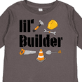 thumbnail image 4 of Inktastic Lil Builder Future Construction Worker Boys or Girls Long Sleeve Toddler T-Shirt, 4 of 5