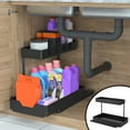 thumbnail image 1 of LSLJS Under Sink Shelf, Pull Out Sliding Cabinet Organizer, Multi Purpose Narrow Space L Shaped Under Sink Organizer and Storage for Kitchen Bathroom Storage, Shelf for Storage, 1 of 5