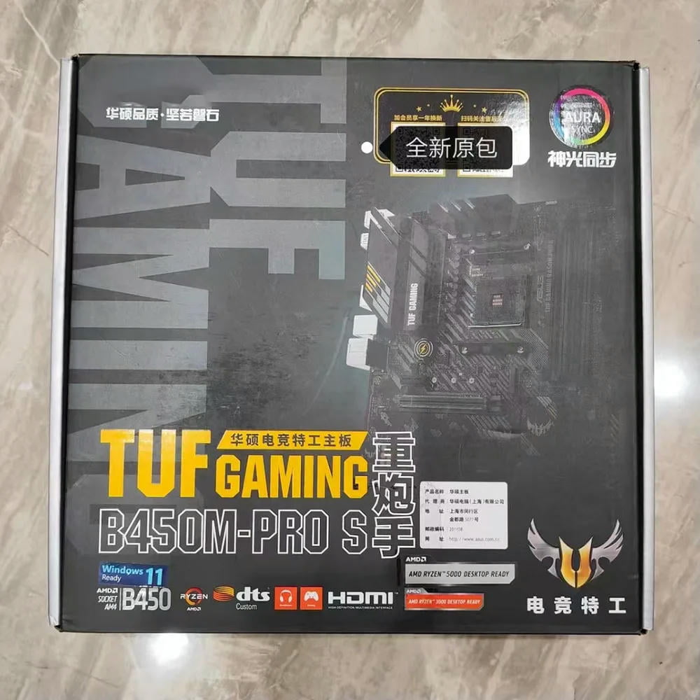 TUF GAMING B450M-PRO S Desktop Motherboard For AM4 Supprt R7 3700 5800x