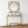 thumbnail image 5 of Evelyn&Zoe Athena 47.75" Wide Rectangular Console Table, Brass, 5 of 9