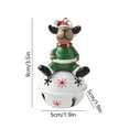 thumbnail image 3 of Uutvmp Christmas Bell Ornaments, Christmas Tree Ornaments 3.5 Inch Reindeer Bell Ornaments, Christmas Decorations Elk Ornaments Hanging Bells for Xmas Tree Fireplace Wreath Holiday Decor, 3 of 6