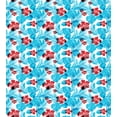 thumbnail image 3 of Ambesonne Luau Duvet Cover Sets, Island Vegetation Leaves, 2-King, Sky Blue and Vermilion, 3 of 7