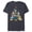 Navy Heather, variant on Disney Mickey & Friends Carols Christmas Holiday Family Trip - Short Sleeve Blended T-Shirt for Adults - Customized-Navy Heather
