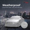 thumbnail image 4 of Platinum Shield Weatherproof Car Cover Compatible with Fiat 2020-2024 500e Sedan 2 Door - Outdoor - Protect from Water, Snow, Sun - Fleece Lining, 4 of 8