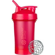 BlenderBottle Classic V2 Shaker Bottle Perfect for Protein Shakes and Pre Workout, 20-Ounce, Pink