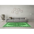thumbnail image 3 of Ahgly Company Indoor Rectangle Medallion Emerald Green Traditional Area Rugs, 2' x 4', 3 of 4