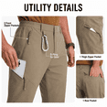 thumbnail image 3 of YAPPO Men’s Lightweight Hiking Cargo Pants, Quick Dry 4-Way Stretch Water Resistant Tactical Work Pants with Secure Zipper Pockets, 3 of 7