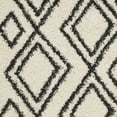 thumbnail image 5 of SAFAVIEH Moroccan Fringe Kaelea Geometric Shag Area Rug, Cream/Charcoal, 5'1" x 7'6", 5 of 6