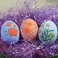 thumbnail image 3 of Paper Mache Eggs - Set of 3 (Orange, 3.0 inches each), 3 of 3